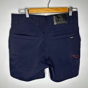 Sa1nt Works Lightweight Shortlength Motorcycle Short men’s size 30 Navy Blue